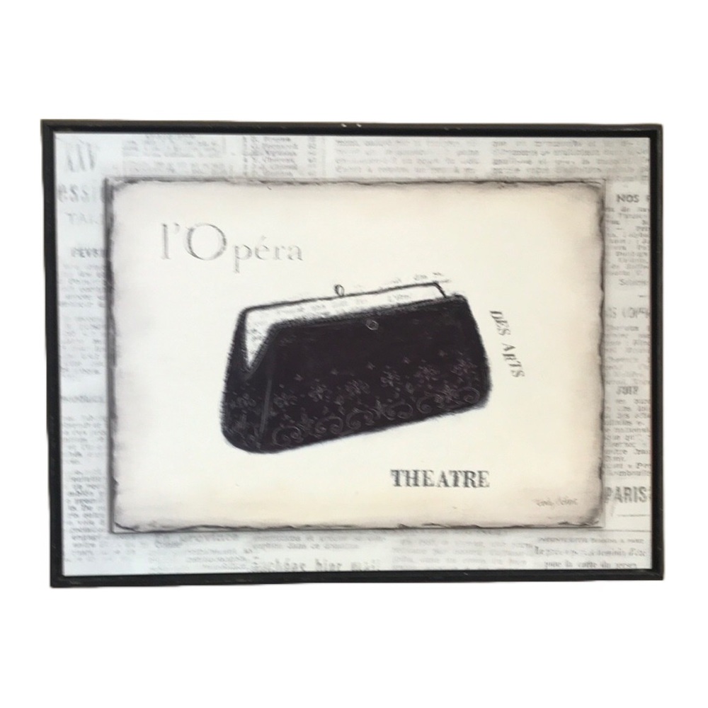 Elegantly Framed Opera Purse Wall Art by Emily Adams